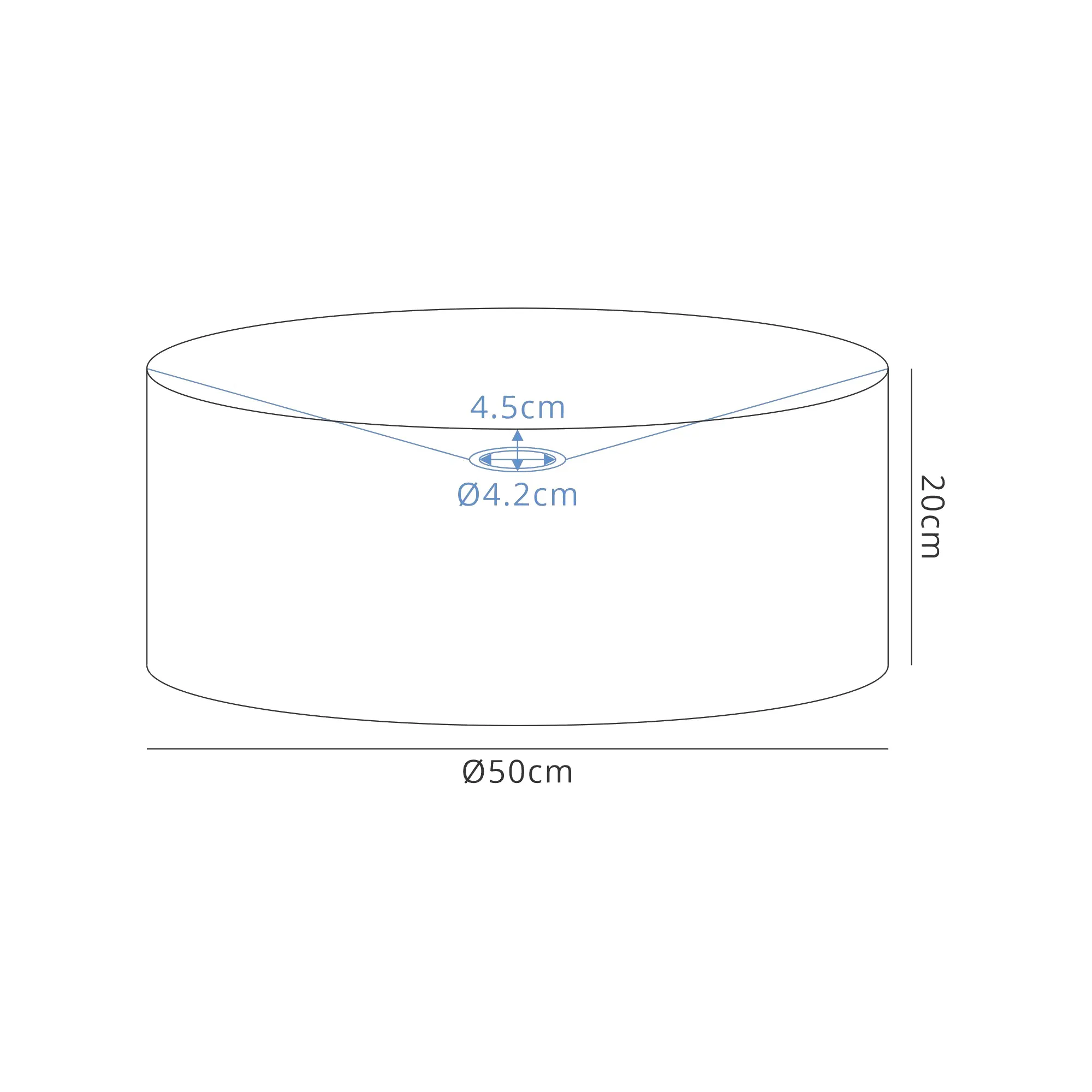 Baymont 50cm Pendant 1 Light Polished Chrome, Grey, Frosted Diffuser DK0150  Deco Baymont CH GR